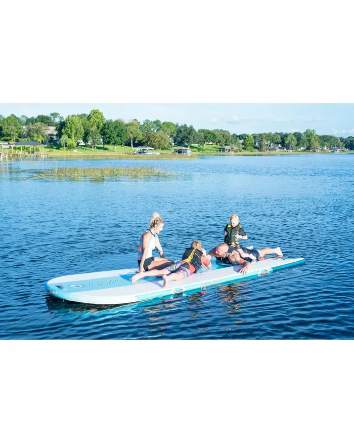 Body Glove Inflatable Docks Waterpark 15039 Inflatable Floating Dock 8211 BlueWhite 8211 Boards