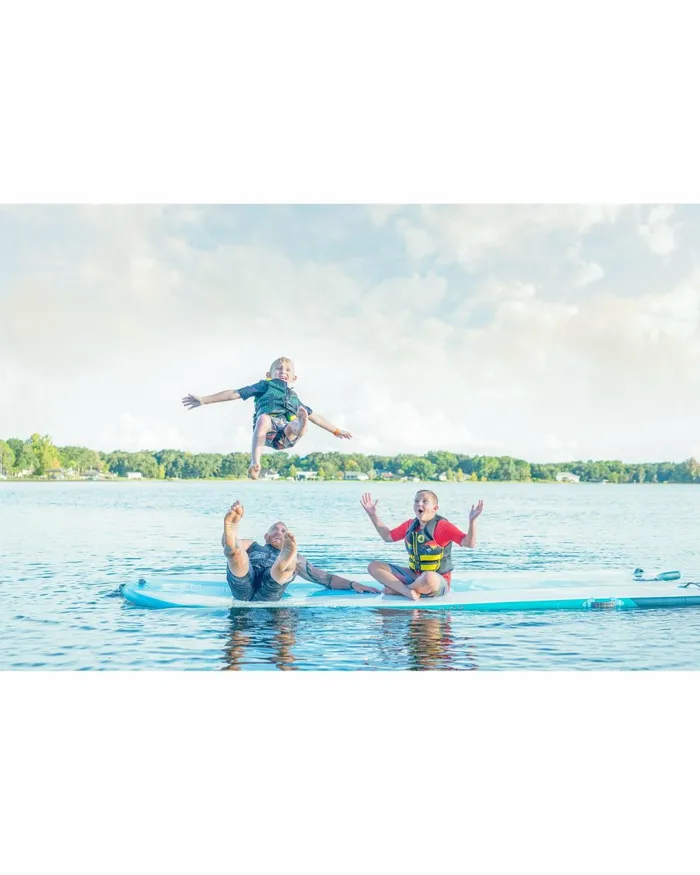Body Glove Inflatable Docks Waterpark 15039 Inflatable Floating Dock 8211 BlueWhite 8211 Boards