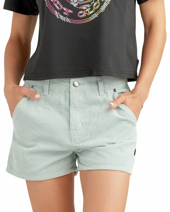 Body Glove New Arrivals Higher Road Corduroy Shorts 8211 Aqua Corduroy 8211 Women