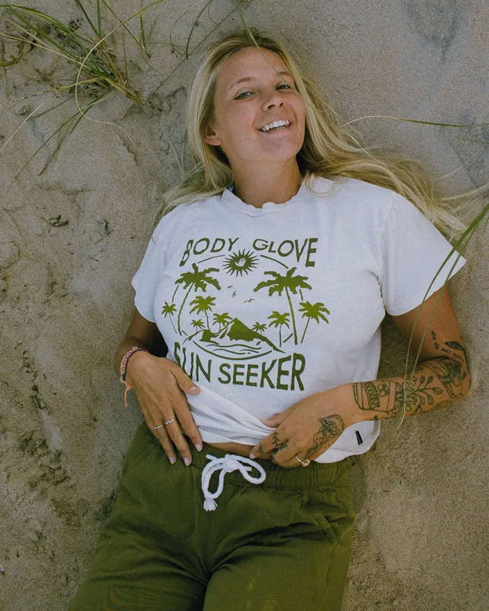 Body Glove New Arrivals Sun Seeker TShirt 8211 Cream 8211 Women