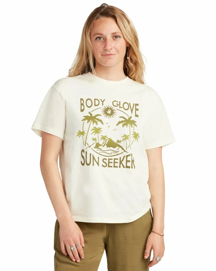 Body Glove New Arrivals Sun Seeker TShirt 8211 Cream 8211 Women