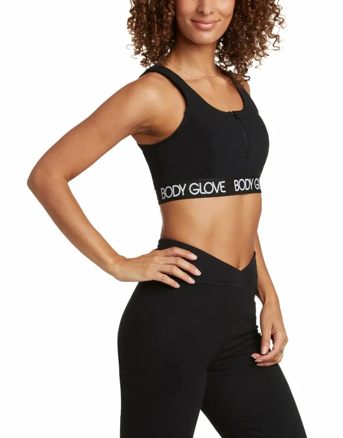 Body Glove New Arrivals Take It On Sports Bra 8211 Black 8211 Women