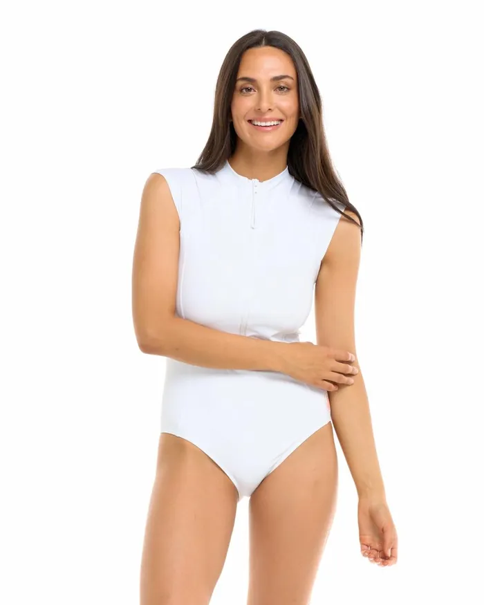 Body Glove OnePieces Smoothies Manny OnePiece Swimsuit 8211 Snow 8211 Women