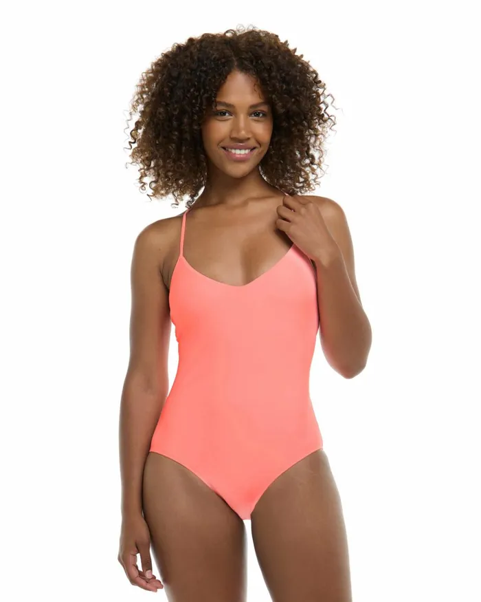 Body Glove OnePieces Smoothies Sandbar OnePiece Tank 8211 Coral 8211 Women