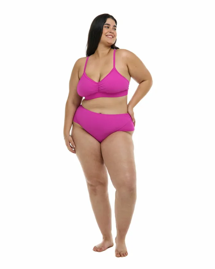 Body Glove Plus Size Swimwear Ibiza Drew Plus Size Fixed Triangle Bikini Top 8211 Fuchsia 8211 Women