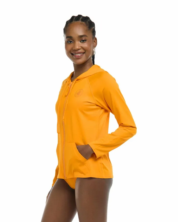 Body Glove Rash Guards Sun Protection Smoothies Barbara Hoodie Rashguard 8211 Apricot 8211 Women