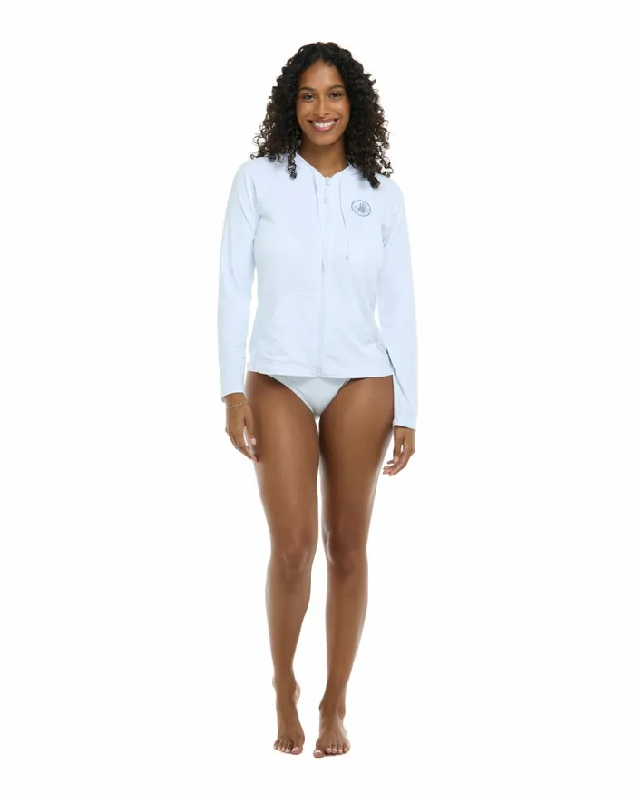 Body Glove Rash Guards Sun Protection Smoothies Barbara Hoodie Rashguard 8211 Snow 8211 Women