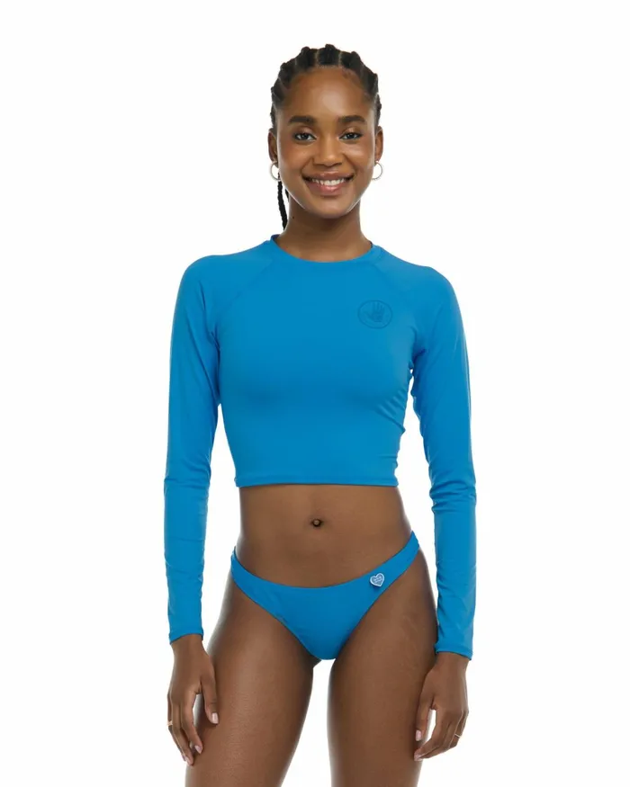 Body Glove Rash Guards Sun Protection Smoothies Let It Be Crop Rashguard 8211 Wave 8211 Women Body Glove Rash Guards Sun Protection Smoothies Let It Be Crop Rashguard 8211 Wave 8211 Women