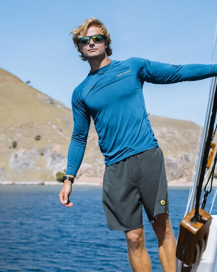 Body Glove Sun Protection Catalina UPF 50 LongSleeve Sun Shirt 8211 Harbor Blue 8211 Men Body Glove Sun Protection Catalina UPF 50 LongSleeve Sun Shirt 8211 Harbor Blue 8211 Men