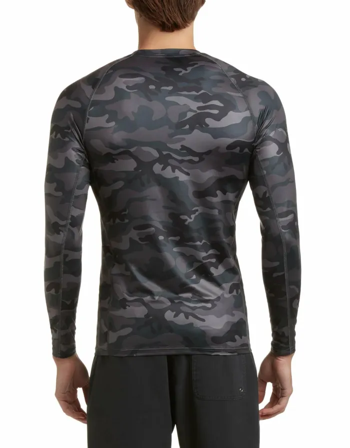 Body Glove Sun Protection Catalina UPF LongSleeve Sun Shirt 8211 Black Camo 8211 Men