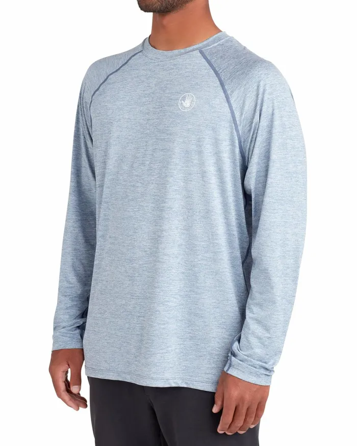 Body Glove Sun Protection LongSleeved Raglan UPF 50 TShirt 8211 Blue 8211 Men