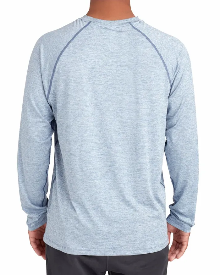 Body Glove Sun Protection LongSleeved Raglan UPF 50 TShirt 8211 Blue 8211 Men