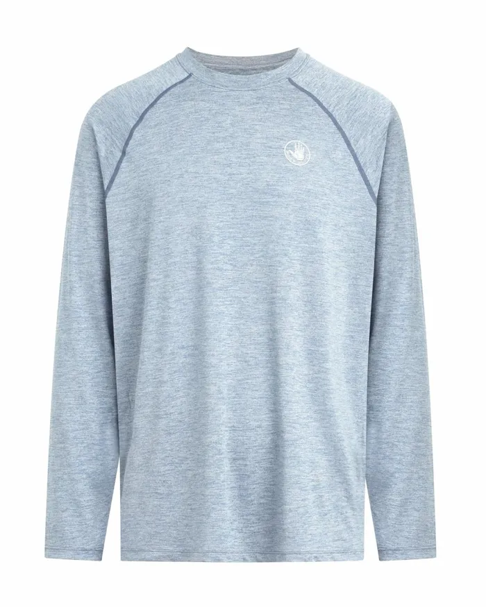 Body Glove Sun Protection LongSleeved Raglan UPF 50 TShirt 8211 Blue 8211 Men