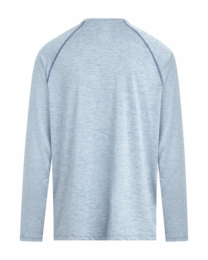 Body Glove Sun Protection LongSleeved Raglan UPF 50 TShirt 8211 Blue 8211 Men