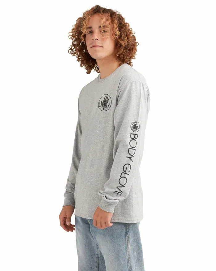 Body Glove TShirts Heritage LongSleeve TShirt 8211 Heather 8211 Men