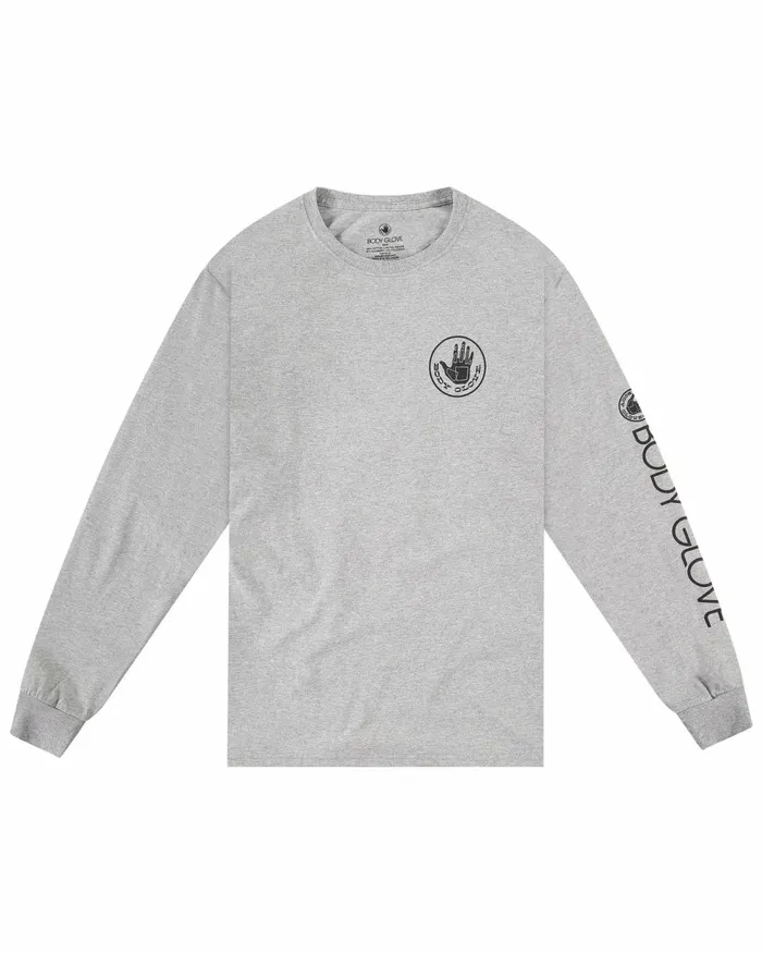 Body Glove TShirts Heritage LongSleeve TShirt 8211 Heather 8211 Men
