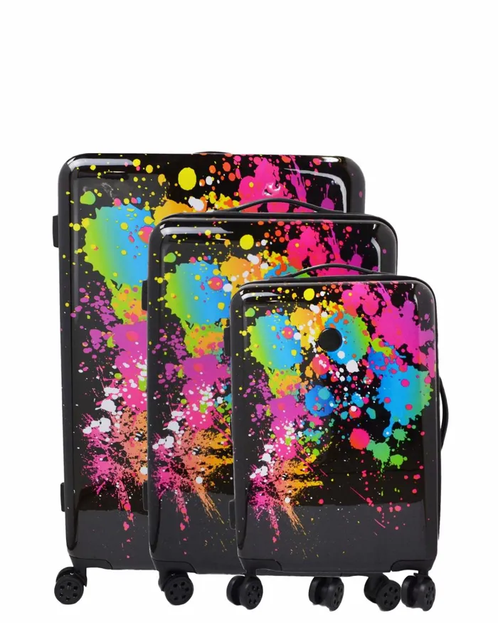 Body Glove Travel Luggage Bursts 3Piece Hardside Spinner Luggage Set 8211 Multi 8211 Accessories Body Glove Travel Luggage Bursts 3Piece Hardside Spinner Luggage Set 8211 Multi 8211 Accessories