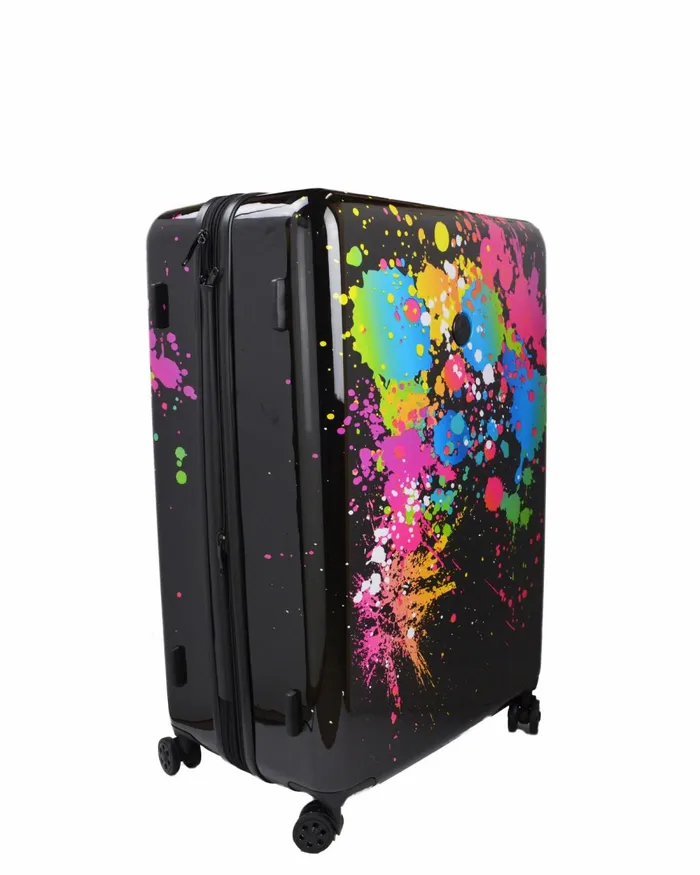 Body Glove Travel Luggage Bursts 3Piece Hardside Spinner Luggage Set 8211 Multi 8211 Accessories