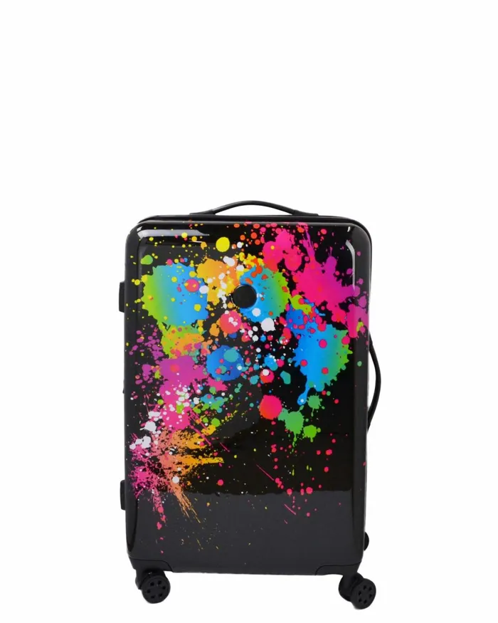 Body Glove Travel Luggage Bursts 3Piece Hardside Spinner Luggage Set 8211 Multi 8211 Accessories