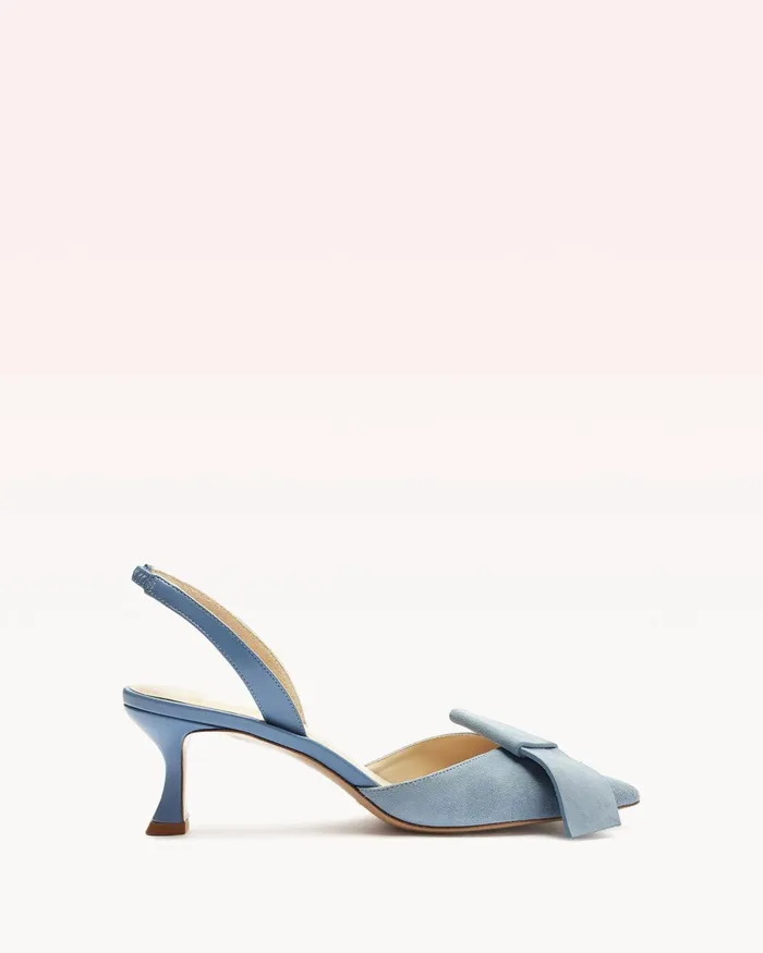 Bonny 60 Suede Azzuro Azzuro Women Alexandre Birman Pumps