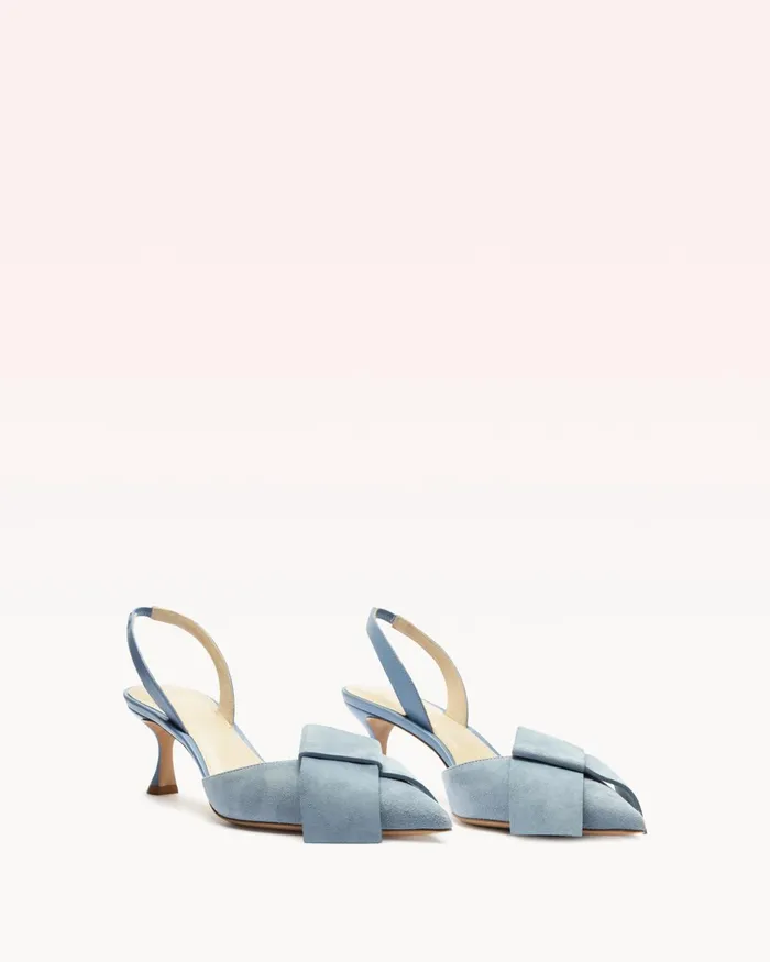 Bonny 60 Suede Azzuro Azzuro Women Alexandre Birman Pumps