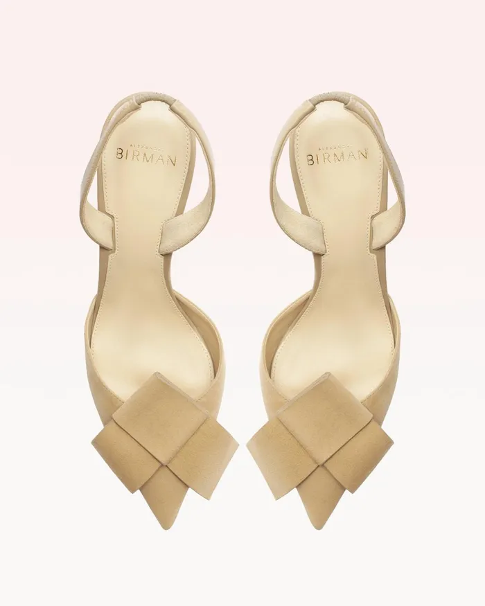 Bonny 85 Suede Semolina Semolina Women Alexandre Birman Pumps