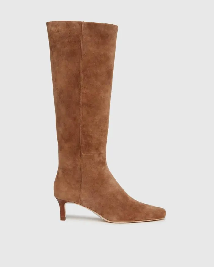 Boots Women PAIGE Ansley Tall Boot 8211 Truffle Suede