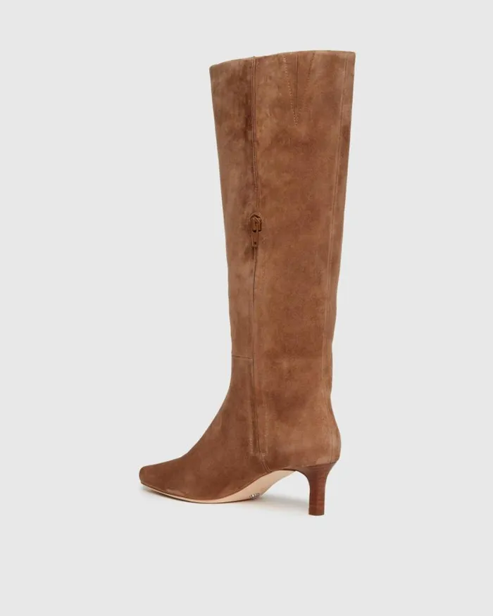 Boots Women PAIGE Ansley Tall Boot 8211 Truffle Suede Boots Women PAIGE Ansley Tall Boot 8211 Truffle Suede