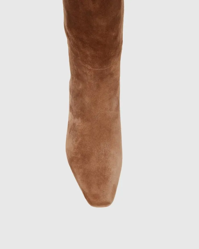 Boots Women PAIGE Ansley Tall Boot 8211 Truffle Suede Boots Women PAIGE Ansley Tall Boot 8211 Truffle Suede