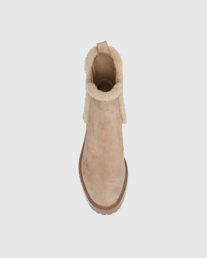 Boots Women PAIGE Bowie Ankle Boot 8211 Light Tan Suede Boots Women PAIGE Bowie Ankle Boot 8211 Light Tan Suede