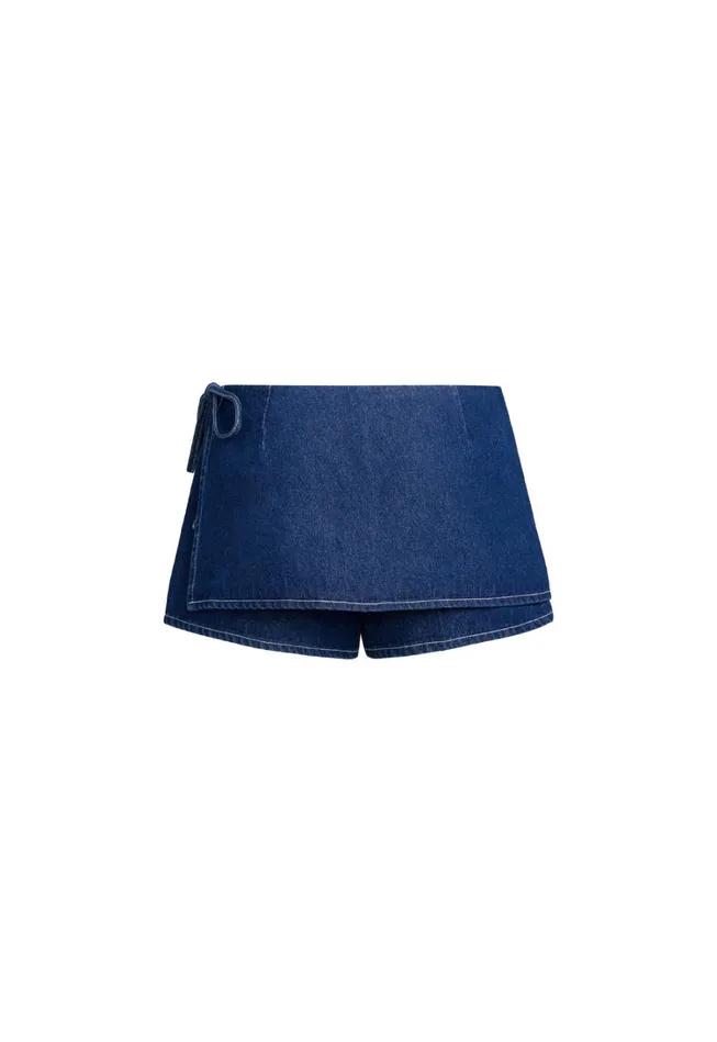 Bottoms Women Lioness Fashion COUNTRYSIDE SKORT Blue Denim
