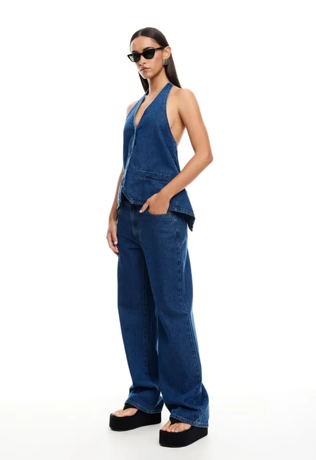 Bottoms Women Lioness Fashion TOP MODEL JEAN Dark Denim