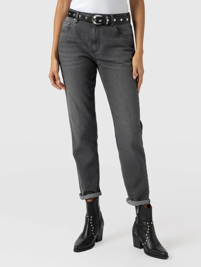 Boyfriend Jeans 8211 Black Black Women Saint And Sofia Pants
