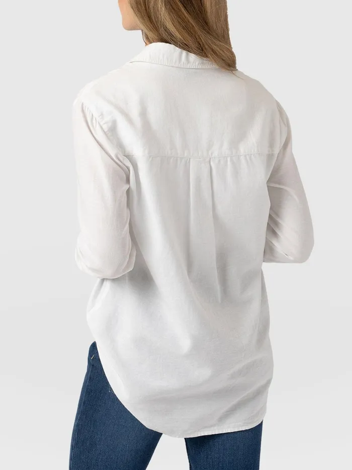 Boyfriend Shirt 8211 White White Women Saint And Sofia Blouses and Shirts