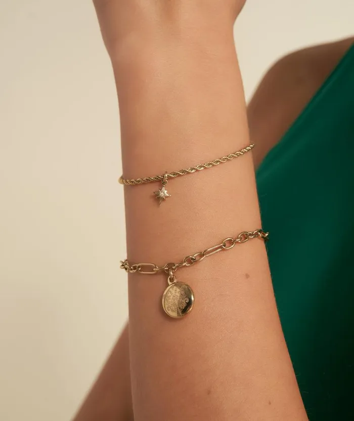 Bracelets Women Olivia Burton Ever Stacked Gold Plated MultiChain Bracelet
