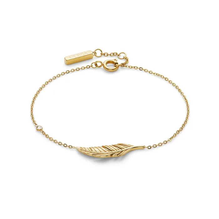 Bracelets Women Olivia Burton Feather Gold Plated Bracelet