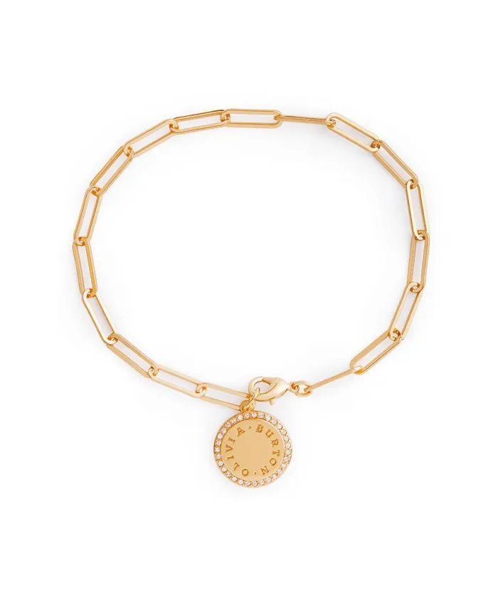 Bracelets Women Olivia Burton Gold Disc Womens Bracelet