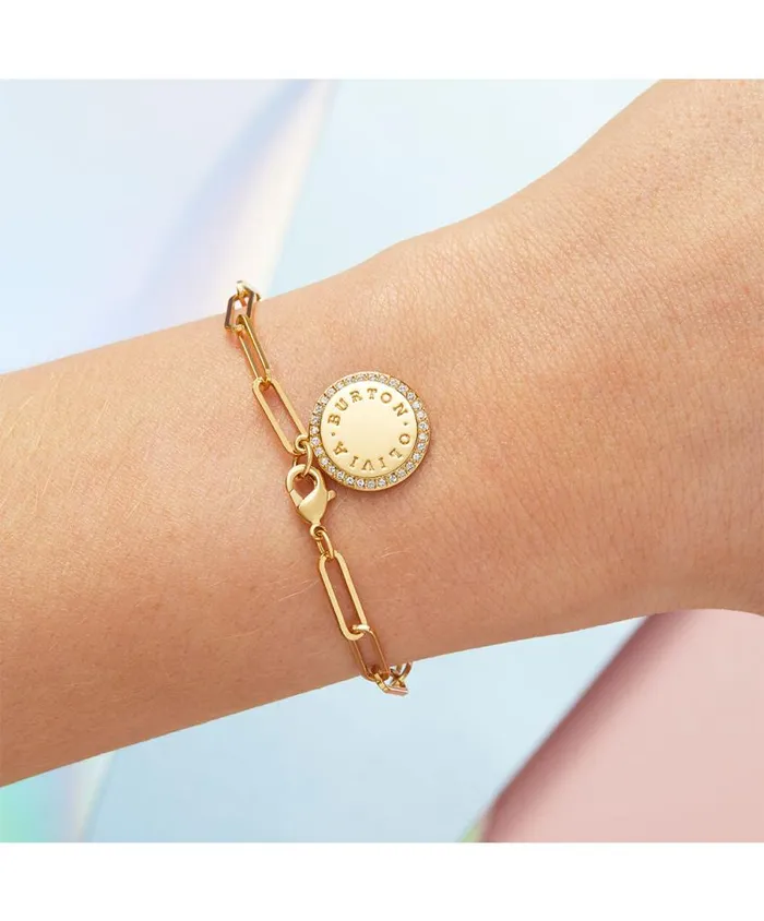 Bracelets Women Olivia Burton Gold Disc Womens Bracelet