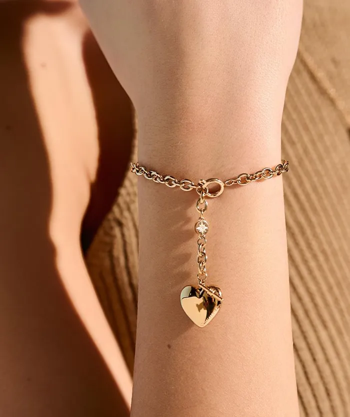 Bracelets Women Olivia Burton Knot Heart Gold Bracelet