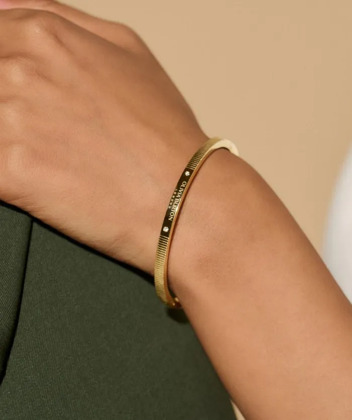 Bracelets Women Olivia Burton Linear Gold Bangle