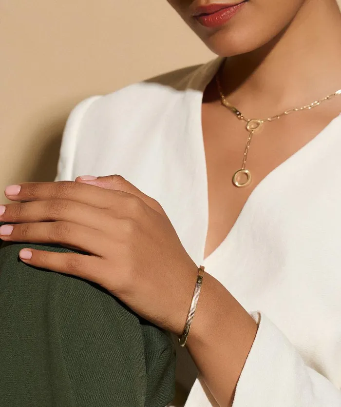 Bracelets Women Olivia Burton Linear Gold Bangle
