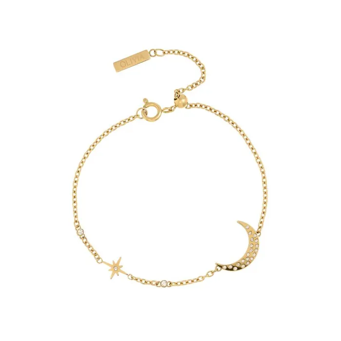 Bracelets Women Olivia Burton North Star and Moon Gold Bracelet