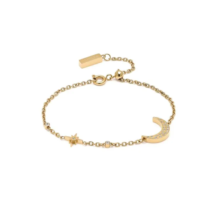 Bracelets Women Olivia Burton North Star and Moon Gold Bracelet