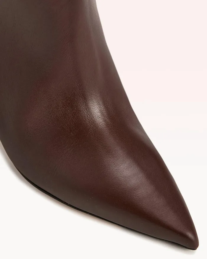 Brena 85 Tall Boot 8211 Luxury Leather Boots 8211 Brown KneeHigh Boots Alexandre Birman Brown Women Alexandre Birman Boots