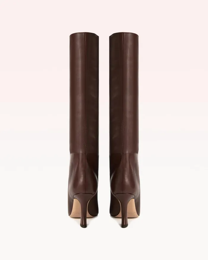 Brena 85 Tall Boot 8211 Luxury Leather Boots 8211 Brown KneeHigh Boots Alexandre Birman Brown Women Alexandre Birman Boots