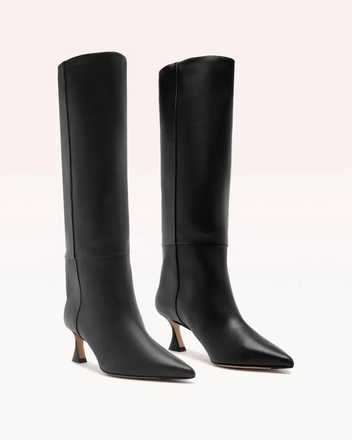 Brena Tall Boot 8211 Luxury Leather Boots 8211 Black KneeHigh Boots Alexandre Birman Black Women Alexandre Birman Boots