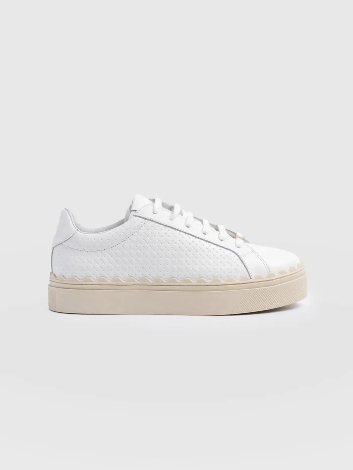 Brook Scallop Sneaker 8211 White White Women Saint And Sofia All Sneakers