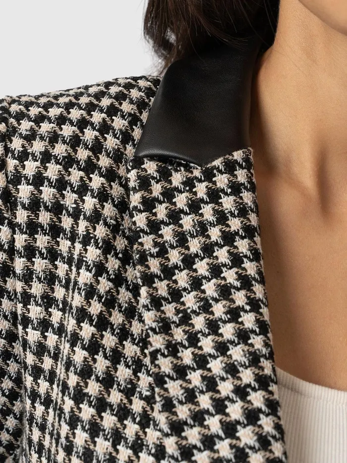 Cambridge Blazer 8211 Houndstooth Houndstooth Women Saint And Sofia Blazers