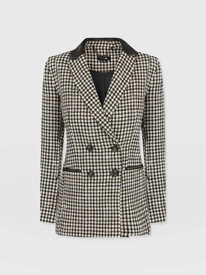 Cambridge Blazer 8211 Houndstooth Houndstooth Women Saint And Sofia Blazers