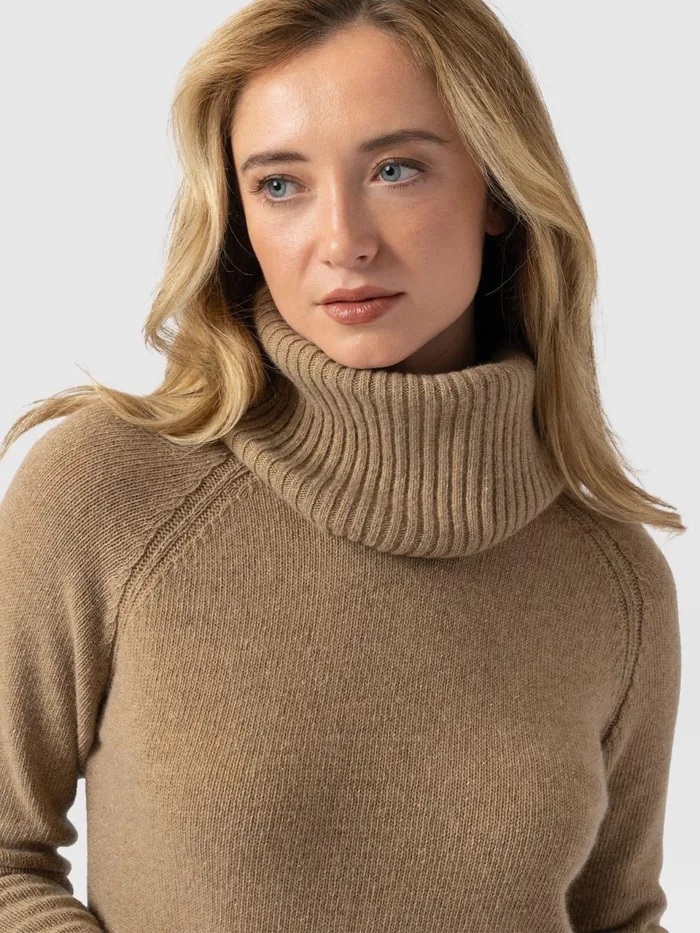 Cambridge Cashmere Jumper 8211 Beige Beige Women Saint And Sofia Knitwear